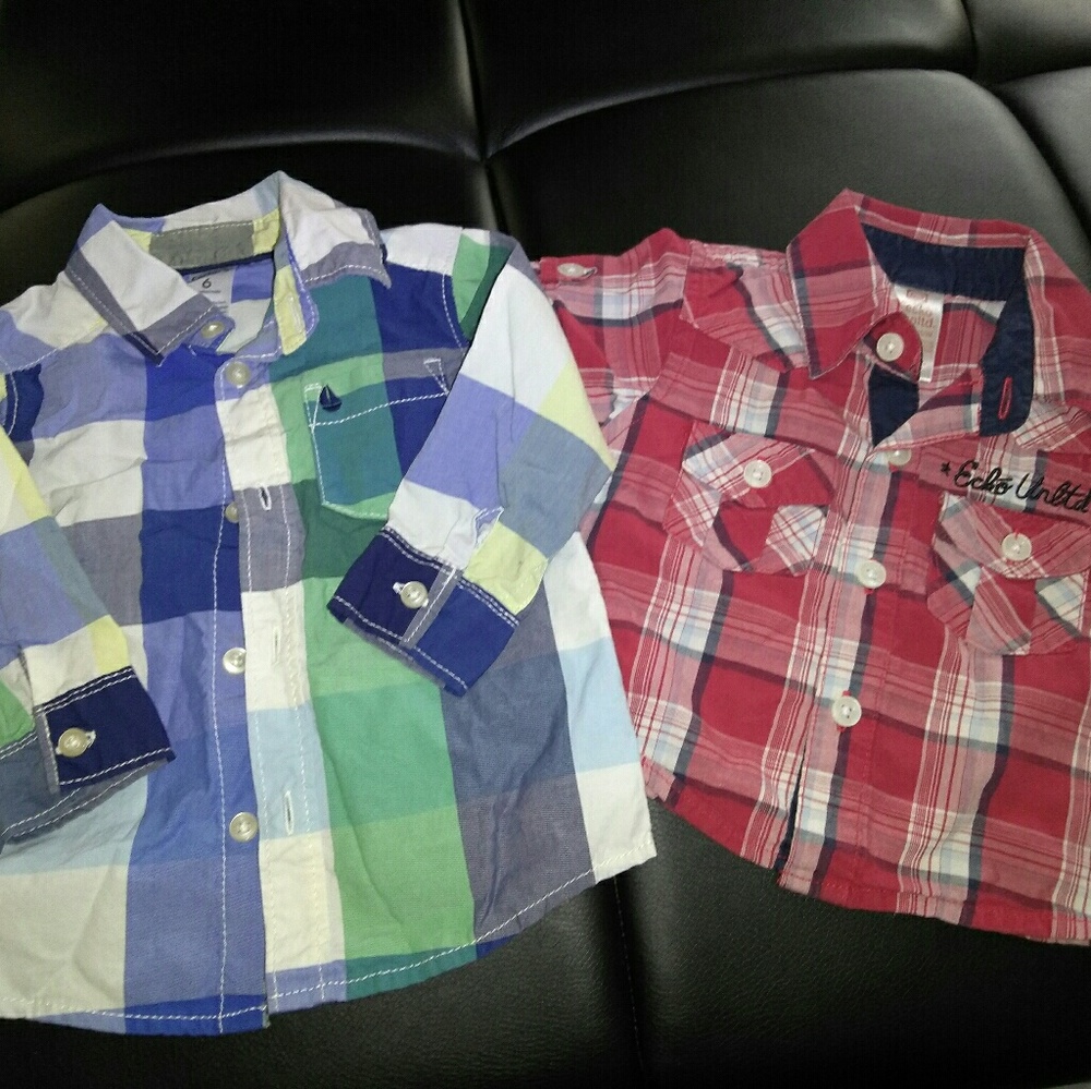 Boys 6/9m button ups